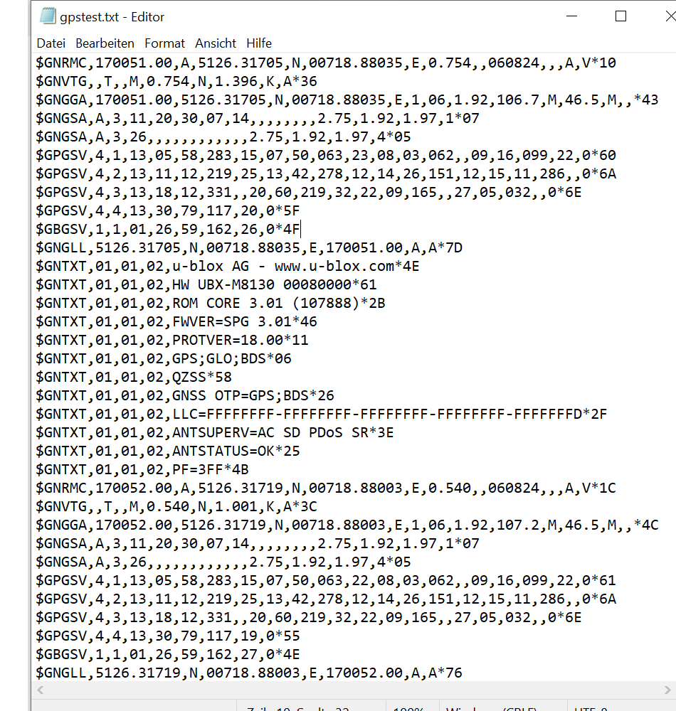 NMEA Format